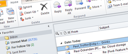 Desktop email access